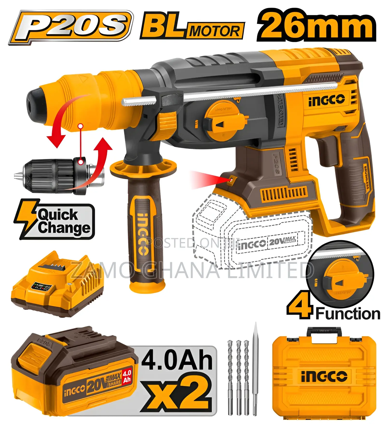 Cordless Rotary Hammer - Crhli202289