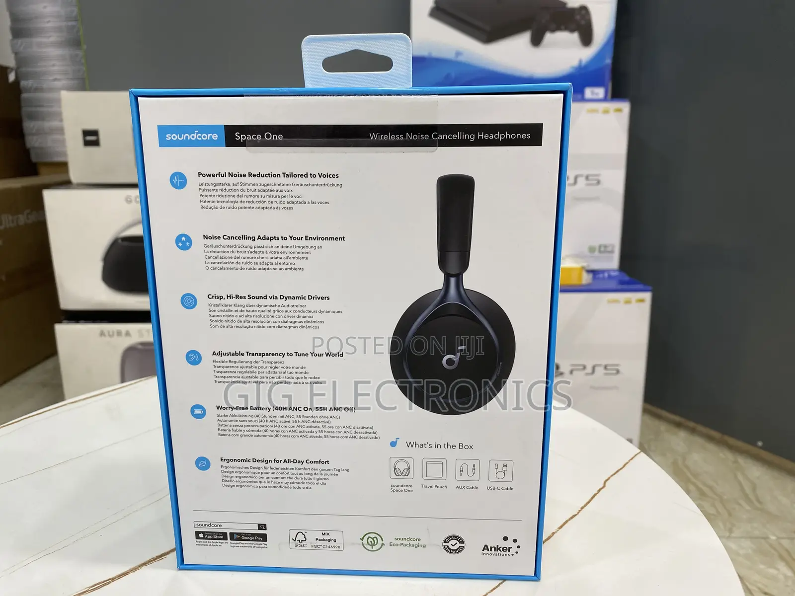 Space One Active Noise Cancelling Headphones by Anker - 40h