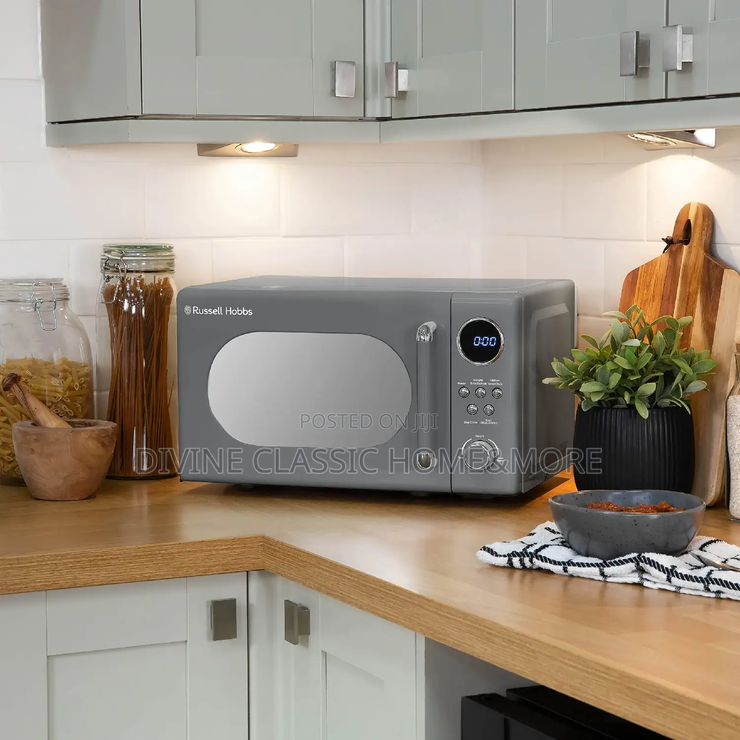 Russell Hobbs Rhm2044g Retro 20 Litre Grey Digital Microwave