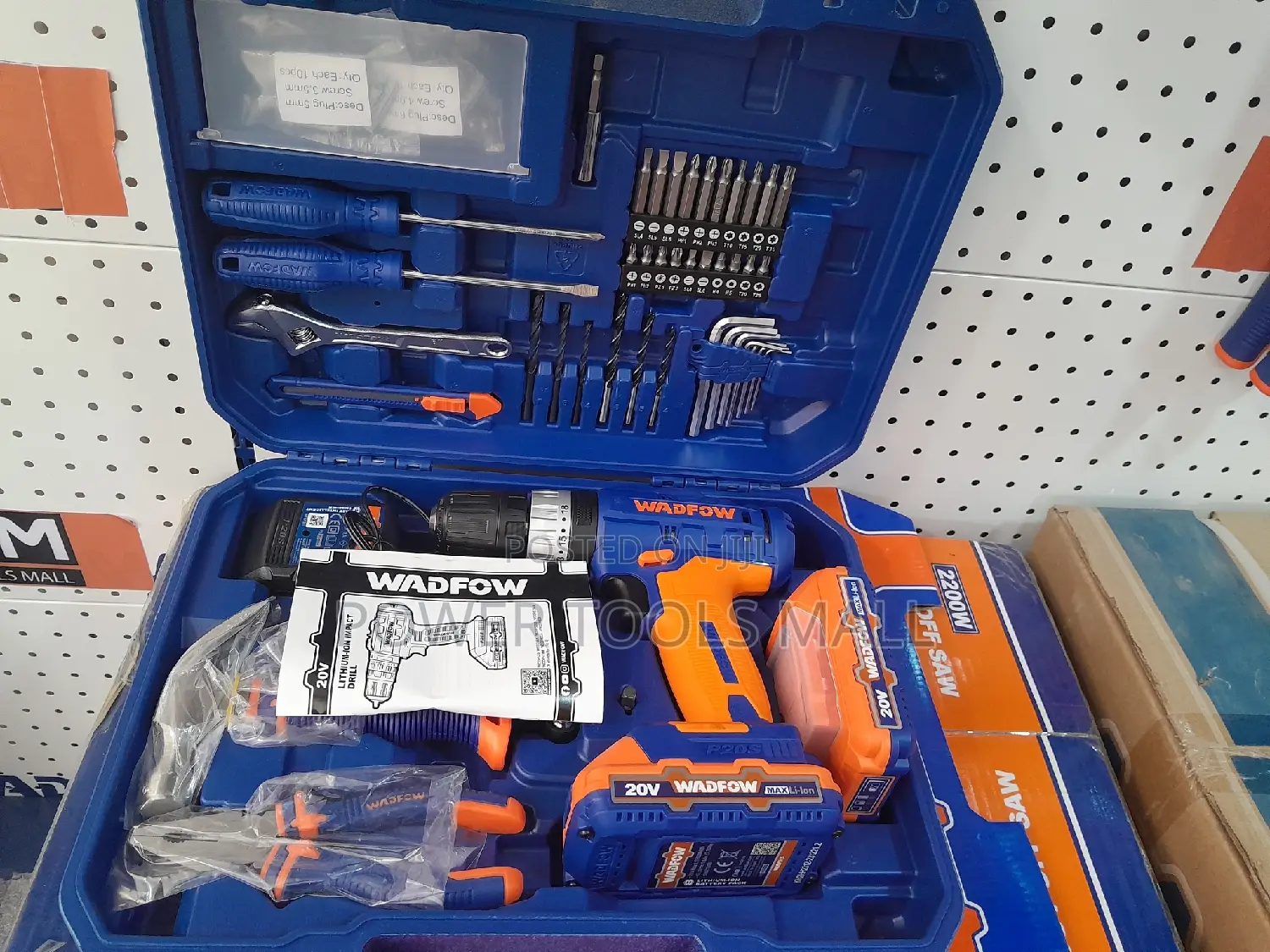 20v Wadfow Cordless Drill Set