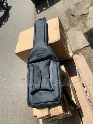 Sleek Black Bass Guitar Bag