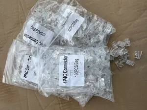 RJ11 Connector for Telephone Cable 100pcs