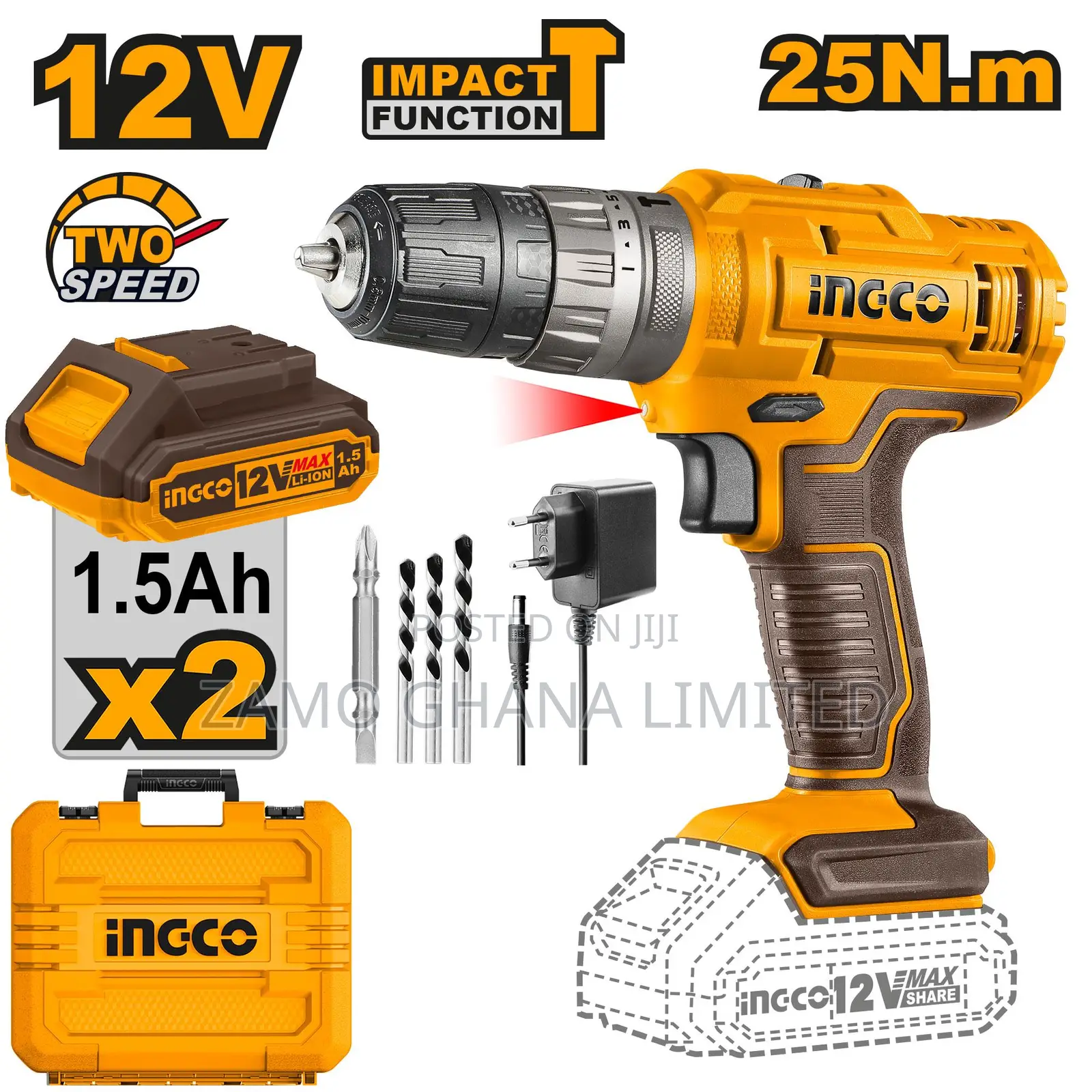 Lithium-Ion Impact Drill # Cidli1228