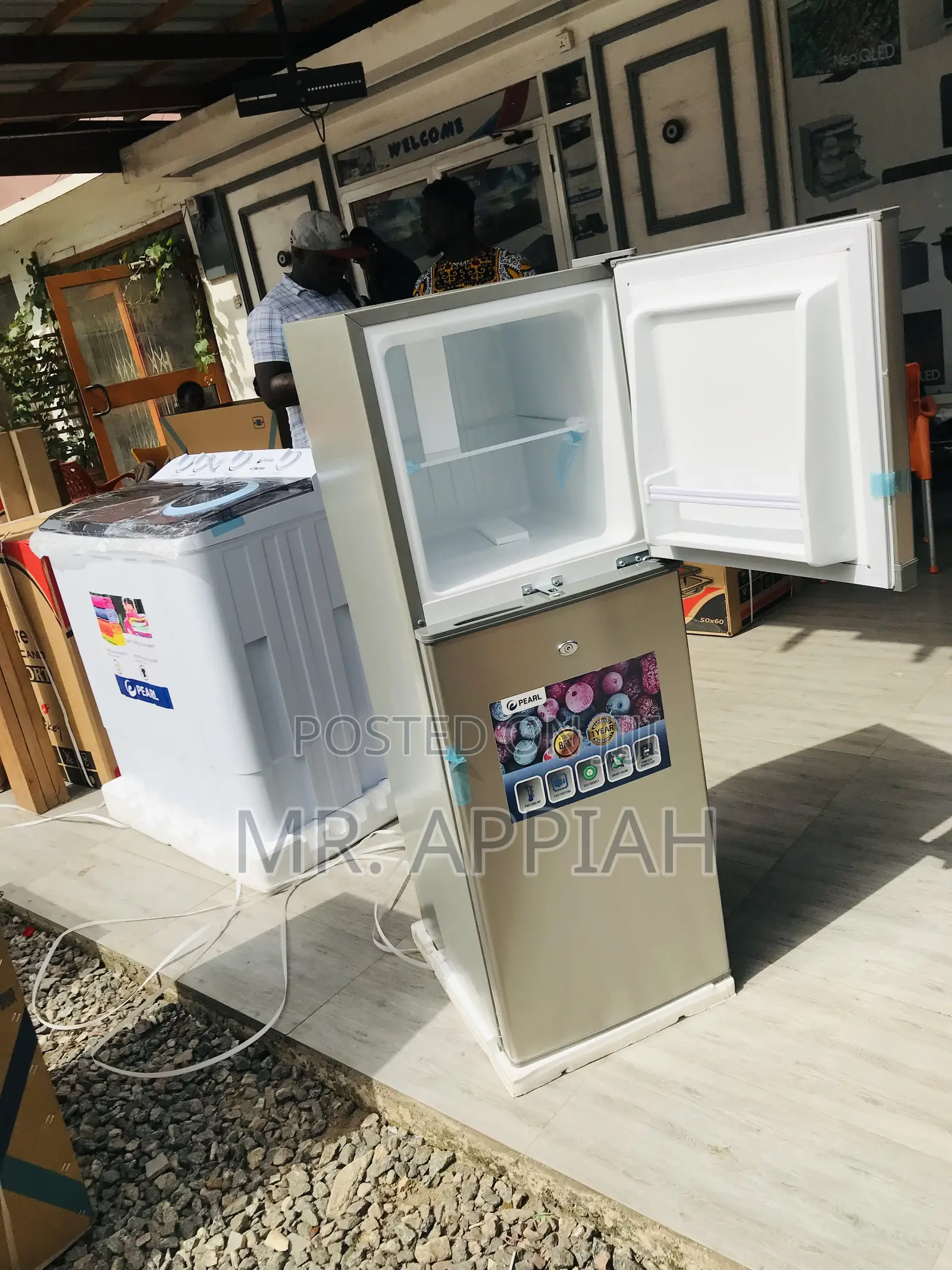 Quality Pearl Pf-172-2b 2 Door Electric Fridge.