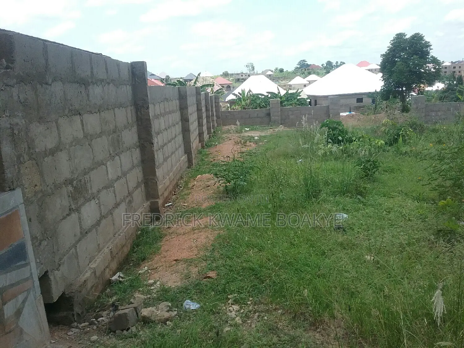 Plot of Land Fence and Gated for Sale at Agric Akyeremade