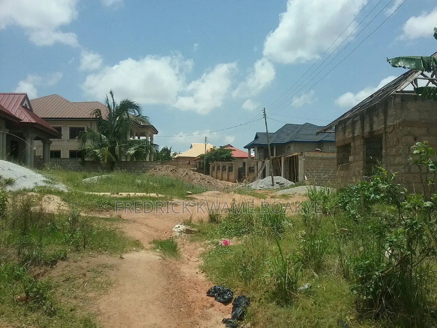 Plot of Land Fence and Gated for Sale at Agric Akyeremade