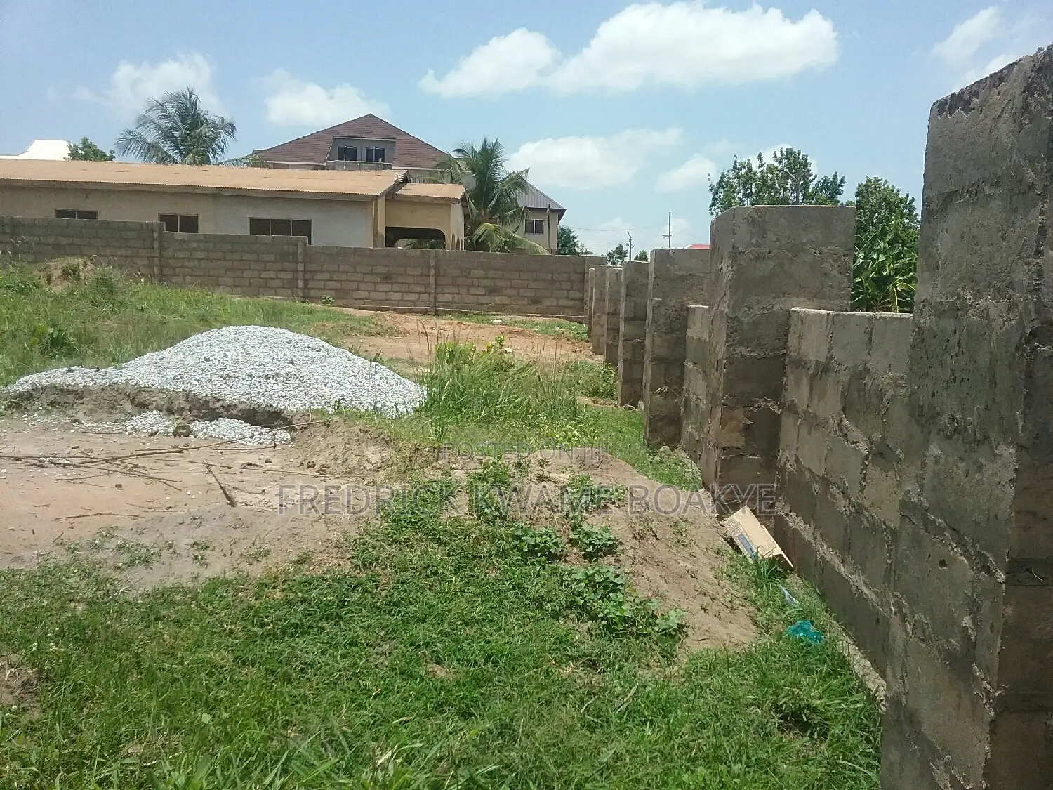 Plot of Land Fence and Gated for Sale at Agric Akyeremade