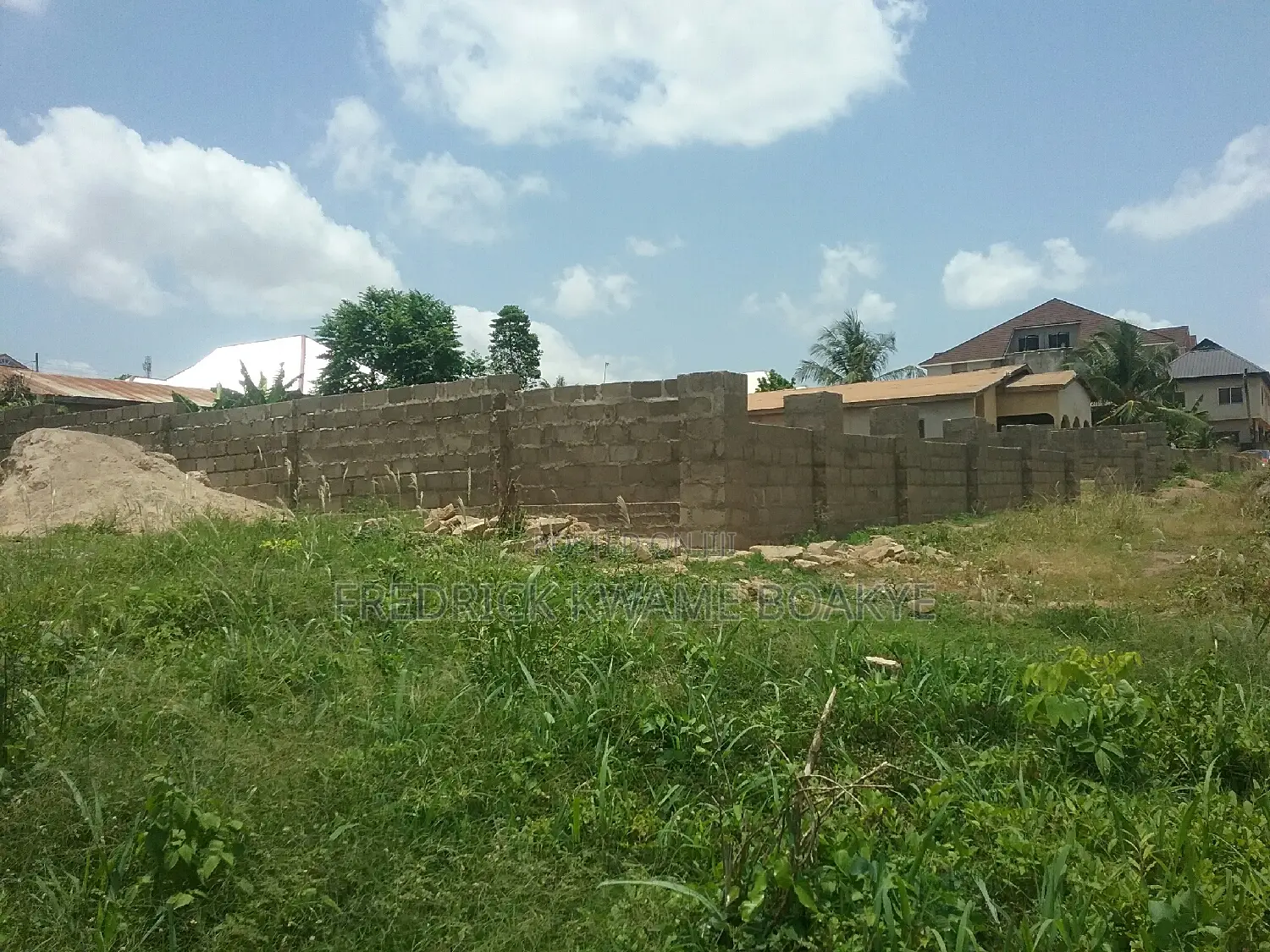 Plot of Land Fence and Gated for Sale at Agric Akyeremade