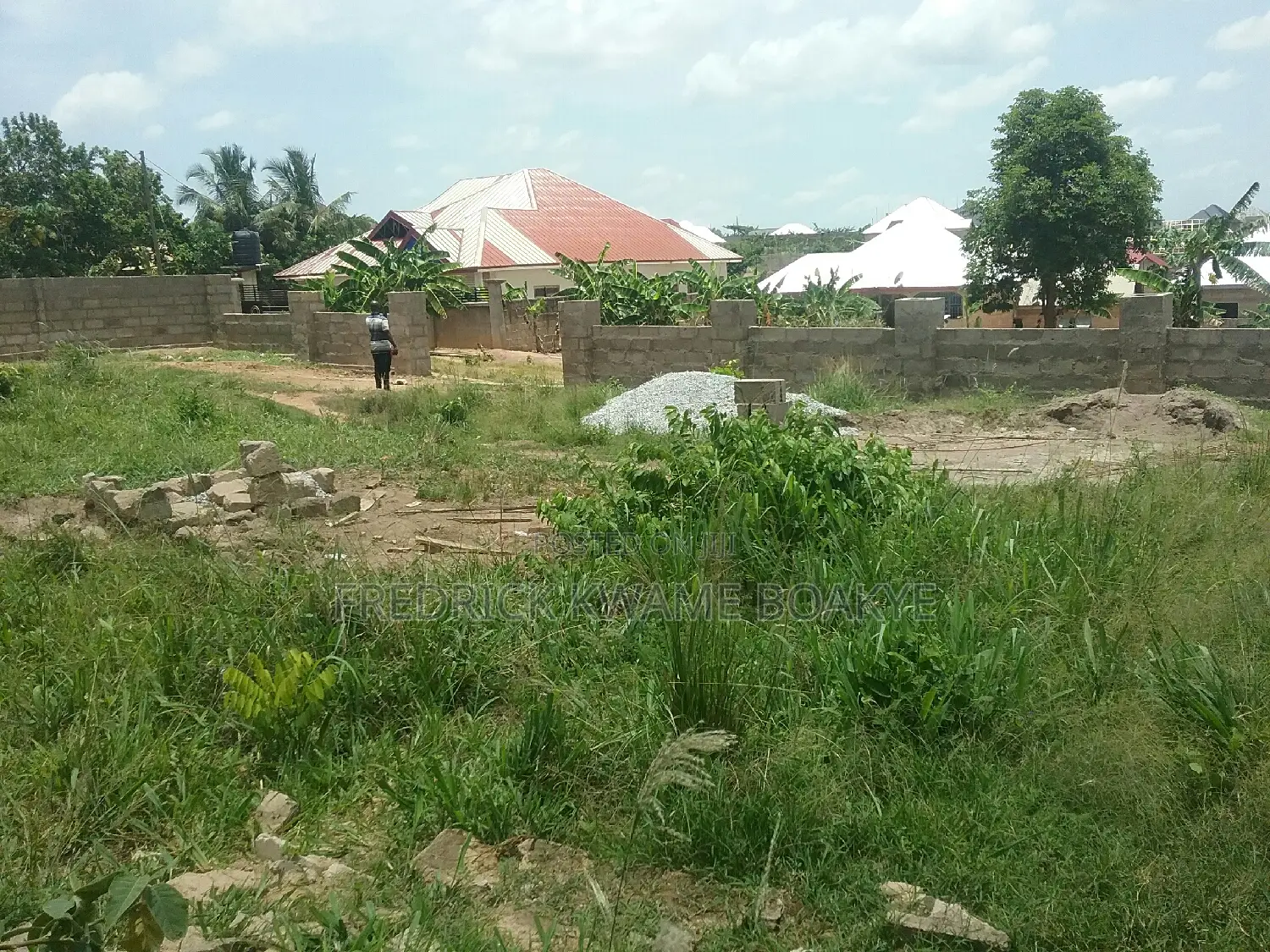Plot of Land Fence and Gated for Sale at Agric Akyeremade