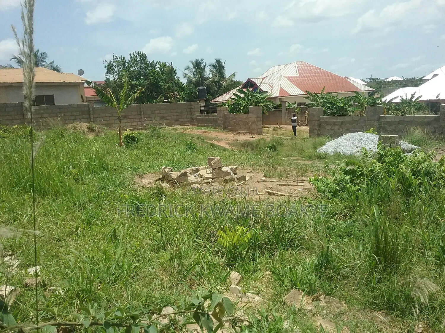 Plot of Land Fence and Gated for Sale at Agric Akyeremade