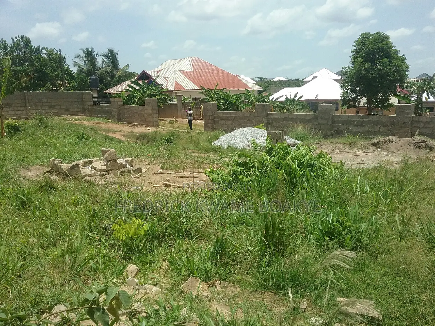 Plot of Land Fence and Gated for Sale at Agric Akyeremade