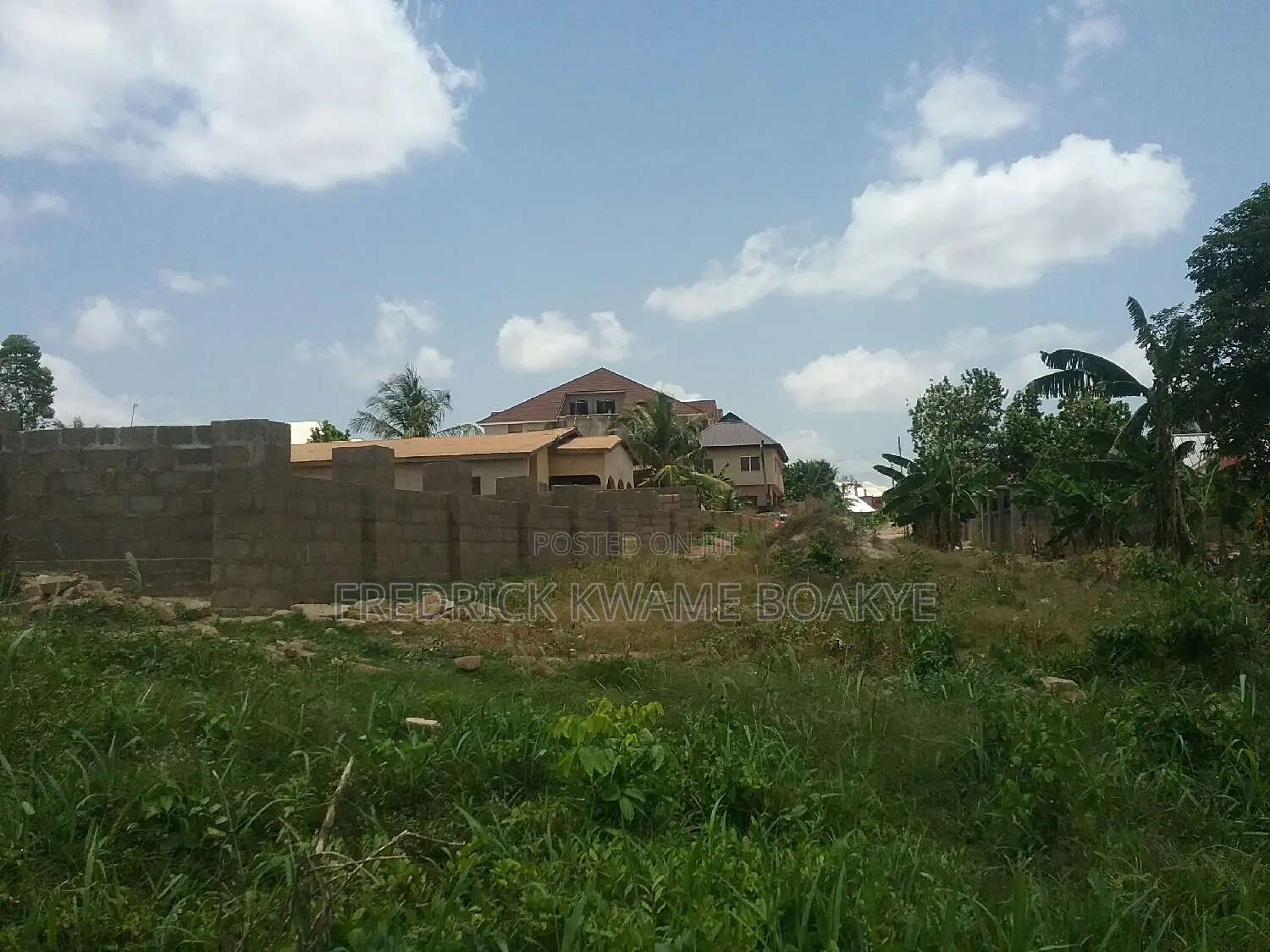 Plot of Land Fence and Gated for Sale at Agric Akyeremade