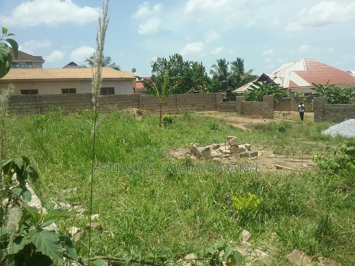 Plot of Land Fence and Gated for Sale at Agric Akyeremade