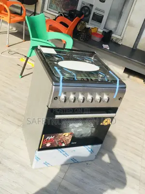 Gray 60x60 Oven With Grill 4 Gas Cooker Ferre