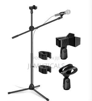 Microphone Stand _ Tripod Mic Stand _ Boom Mic Holder