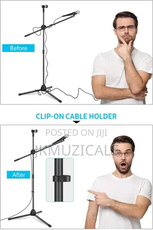 Microphone Stand _ Tripod Mic Stand _ Boom Mic Holder