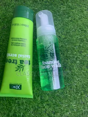 Tea Tree Facial Scrub and Foaming Wash.