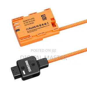 D-Tap to LPE6 Dummy Battery Cable(Braided Wire)