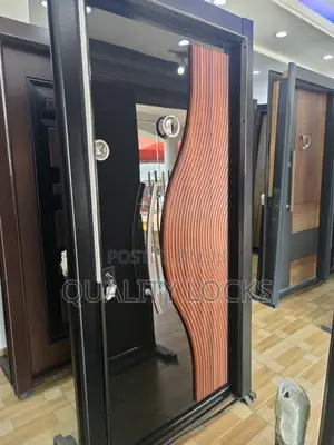 High Classy Turkish PVC Black Metal Security Door