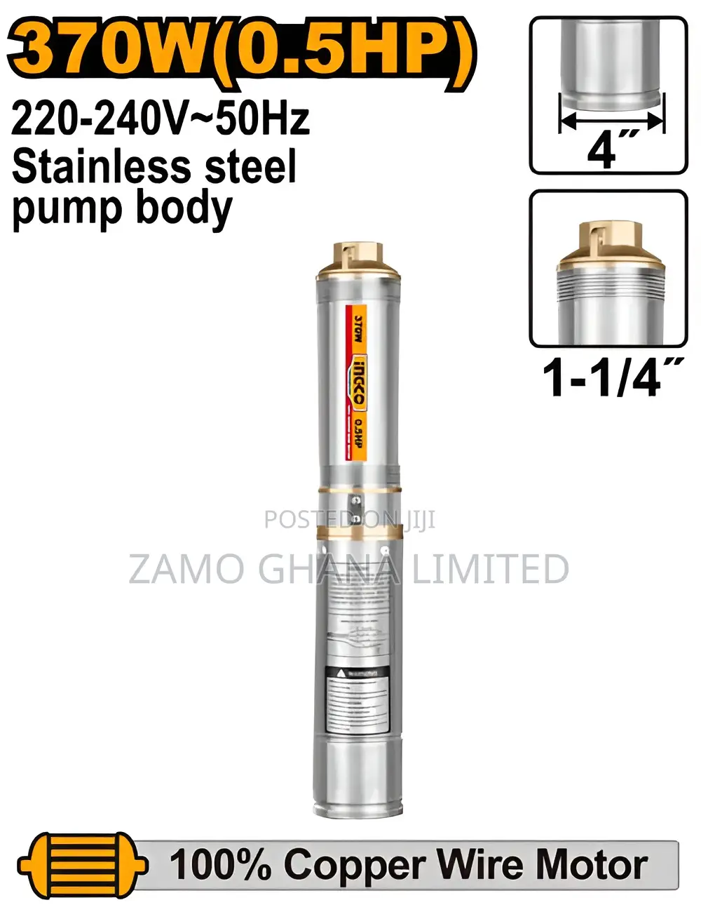 4" Deep Well Pump # Dwp3701