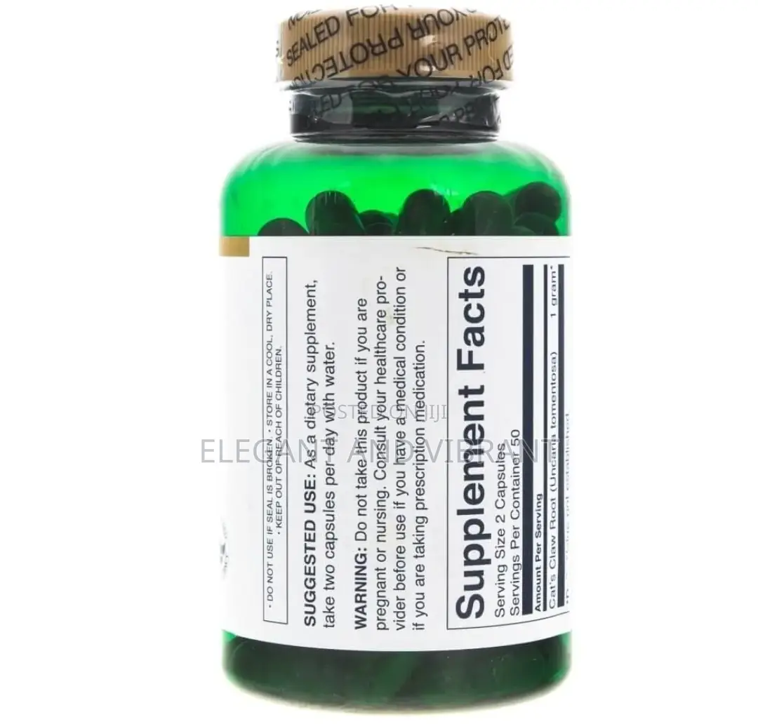 Cat's Claw 500 Mg, 100 Capsules