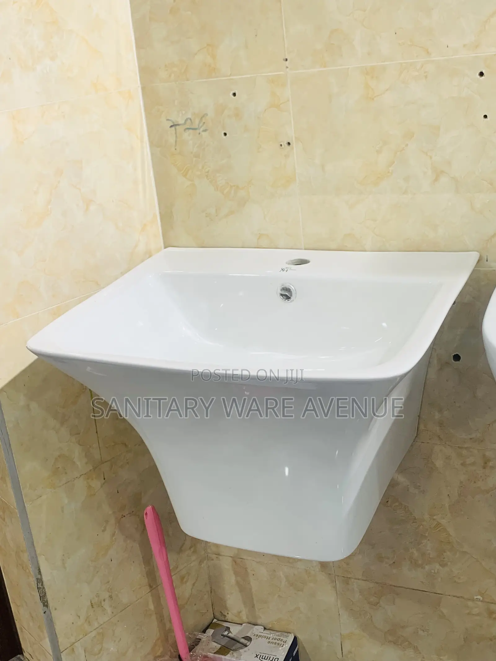 Wall Hung Basin - Square Basin - Bathroom Sink