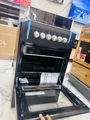 Black Gas Cooker Oven Grill  4burner 50/50