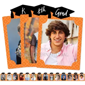 Big Dot of Orange Graduation 8" X 10" School Photo Holder