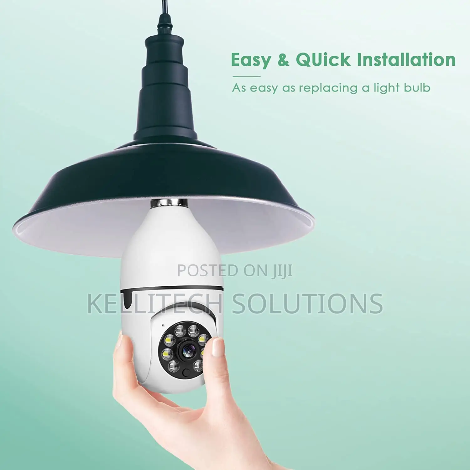 E27 Socket Wifi CCTV Camera