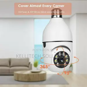 360 Degree Wifi CCTV Bulb Camera