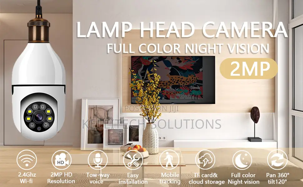 360 Degree Wifi CCTV Bulb Camera