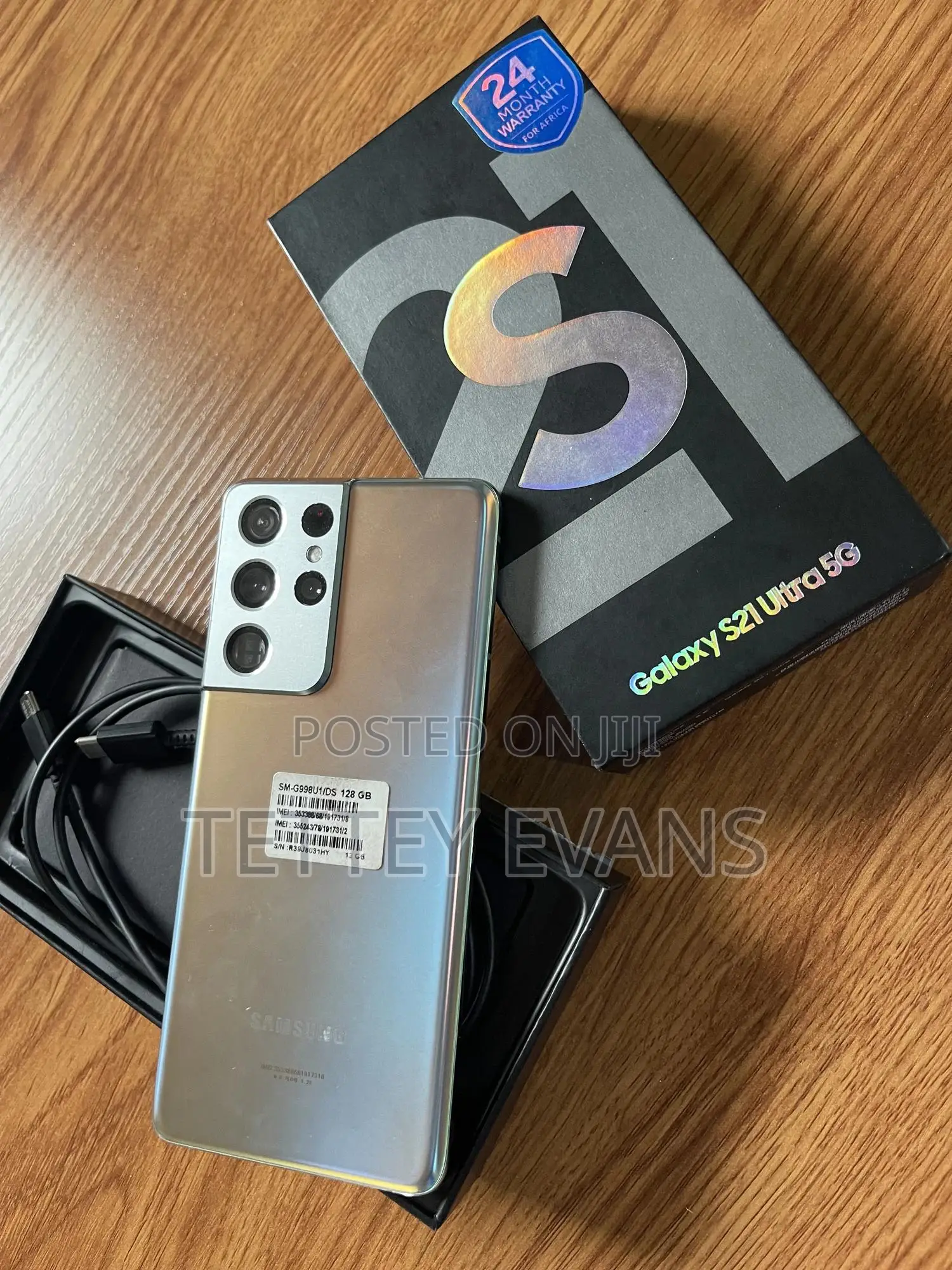 New Samsung Galaxy S21 Ultra 5G 128 GB Silver