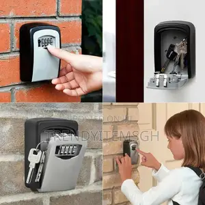 New Wall Mount Key Lock Box 4 Digit Password Security Lock