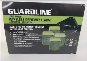 Guardline Long Range Wireless Driveway Motion Plus 4 Sensors