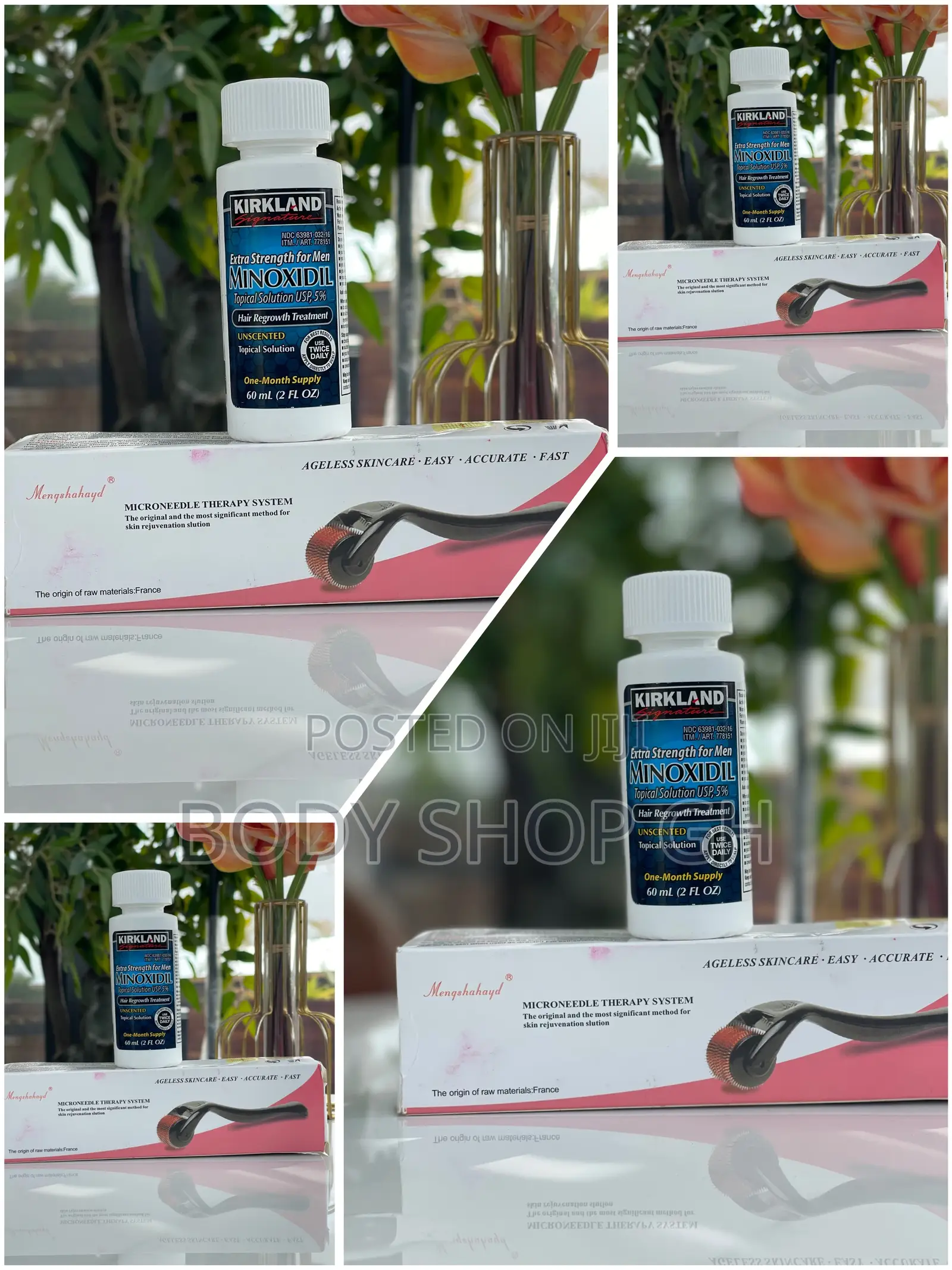 Beard and Hairline Growth KIT - Kirkland Minoxidil + Roller