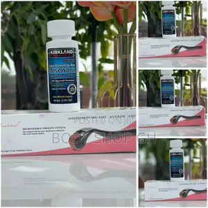 Hairline Regrowth Combo Pack - Kirkland Minoxidil + Roller