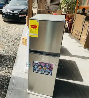 Eco-Friendly Pearl Pf-217-2b Double Door Fridge(Gray).