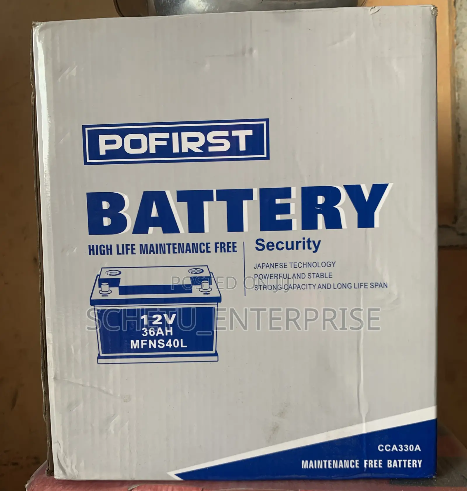 Original Car Battery. All Sizes Ranging From 9, 13,15,17, 19