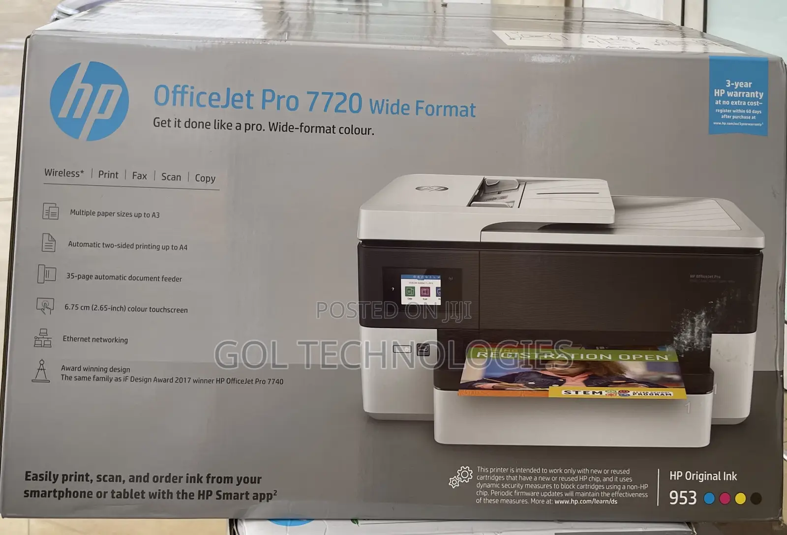 Hp Officejet Pro 7720 Wide Format Printer A3/A4
