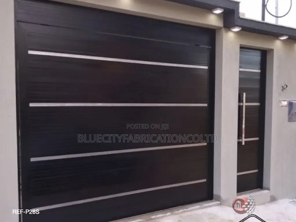 Black and White Design Garage Doors and All White Available