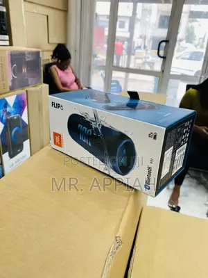 Nice JBL Flip 6 Rechargeable Bluetooth Speaker(Blueblack).