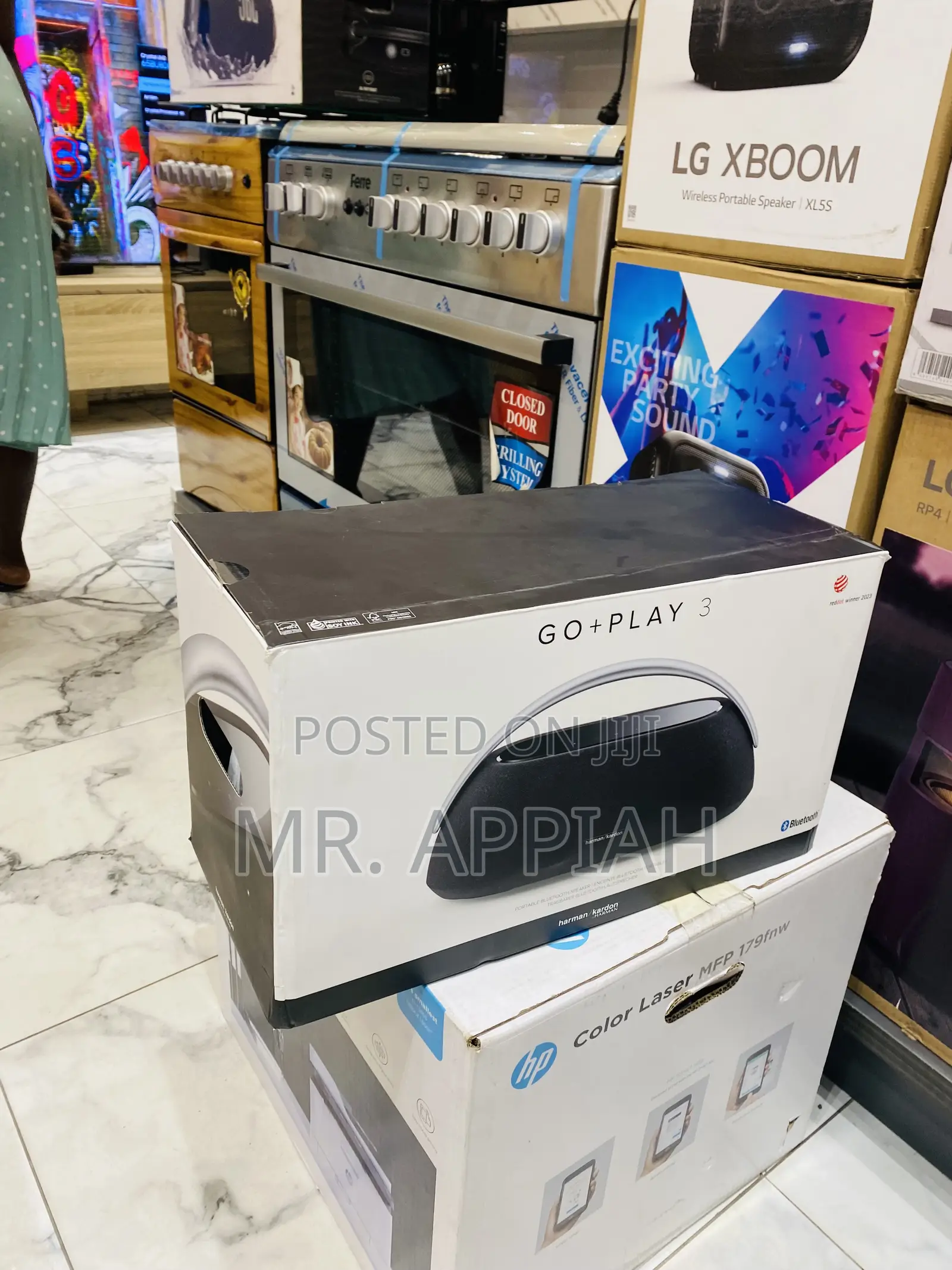 Sleek Harman Kardon Go + Play Rechargeable Portable Speaker