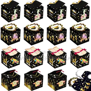LOCOLO 12pcs 3D Graduation Treat Boxes Good