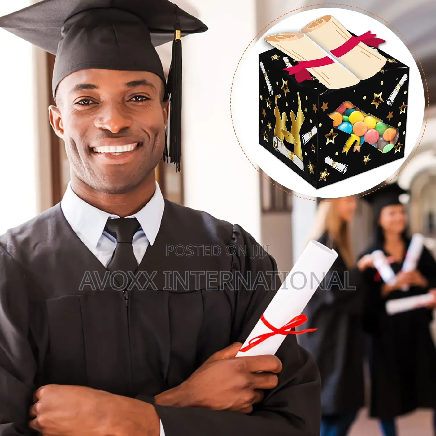 LOCOLO 12pcs 3D Graduation Treat Boxes Good