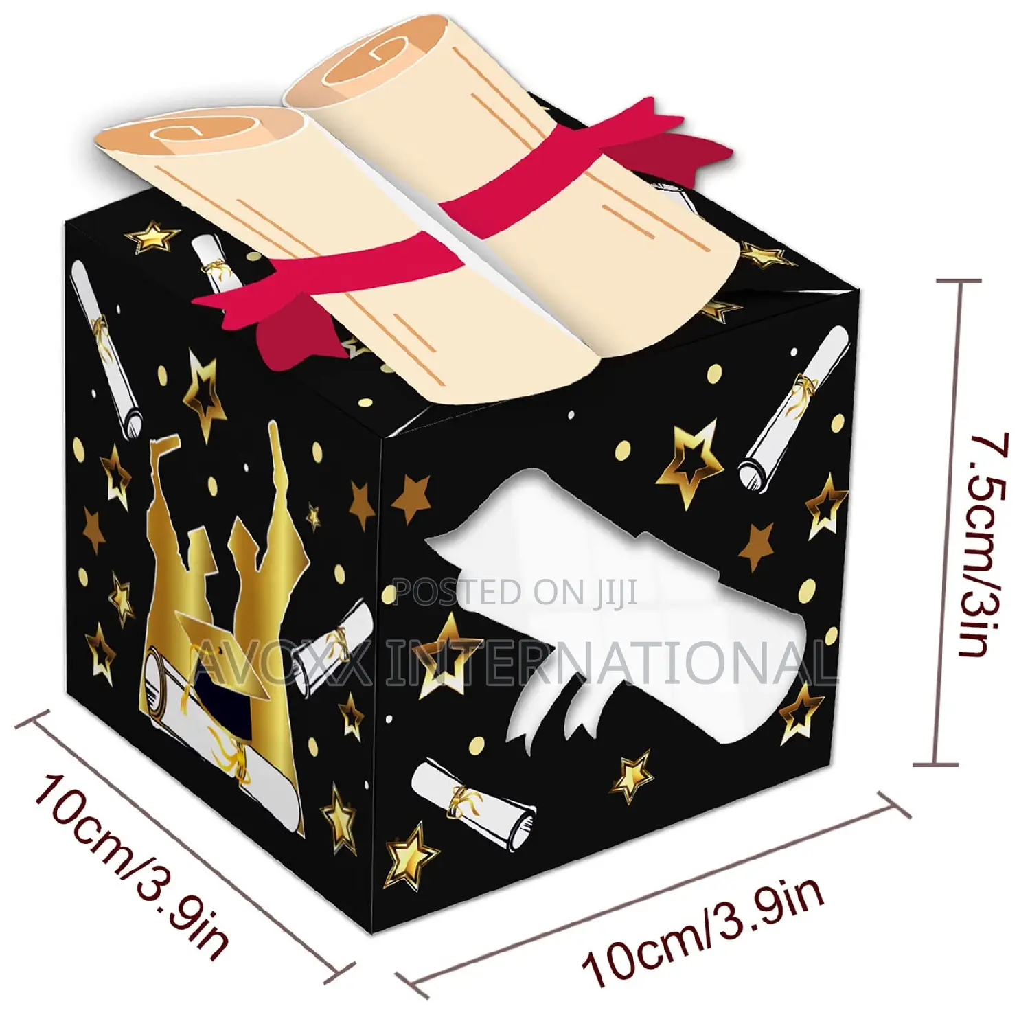 LOCOLO 12pcs 3D Graduation Treat Boxes Good