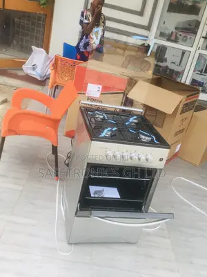 Volcano 4 Gas Cooker 50x50 Oven With Grill Gray