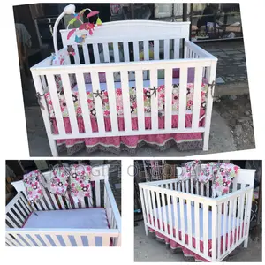 Adjustable Baby Wooden Cot Foreign Use