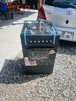Black 3-1 Gas Electric Stove Oven Grill 50/50 Volcano