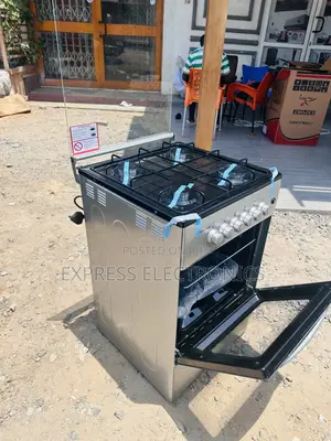 Shining Grey Gas Cooker Oven Grill 50/50 4burner Volcano
