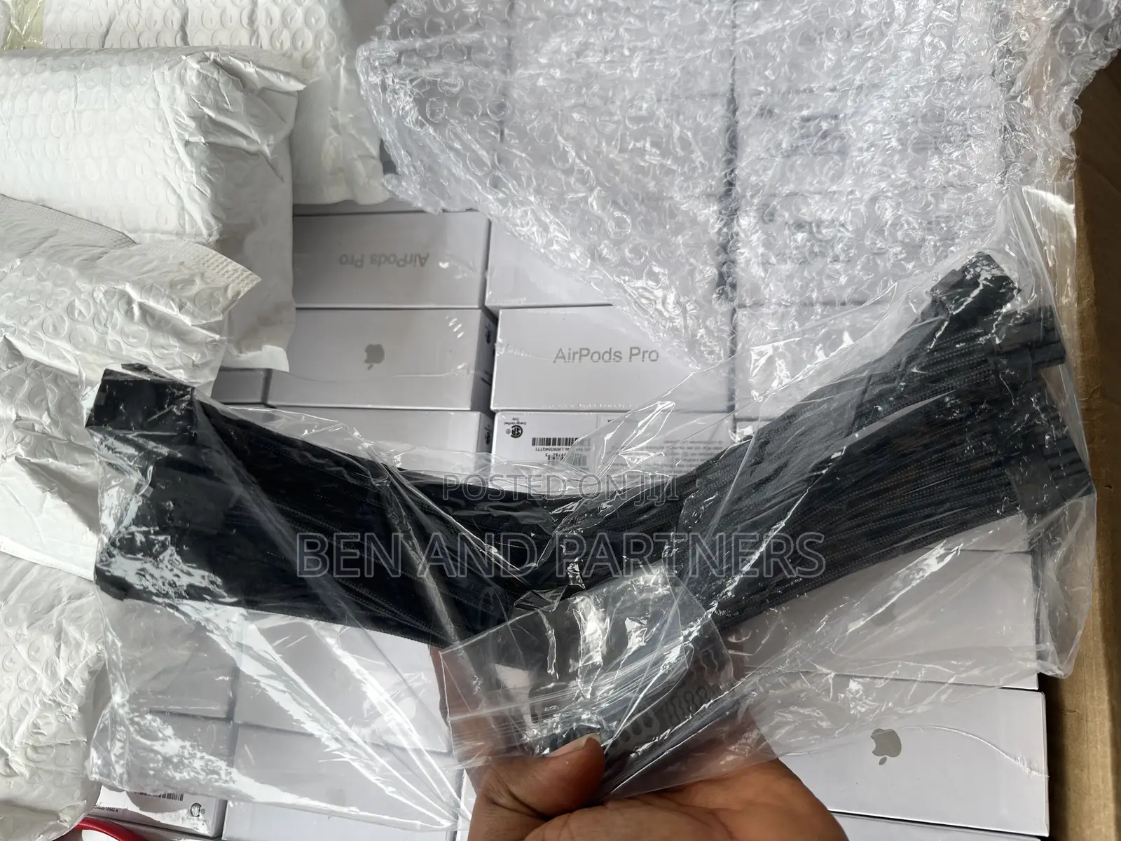 Black 300mm Psu Extension Cable. New